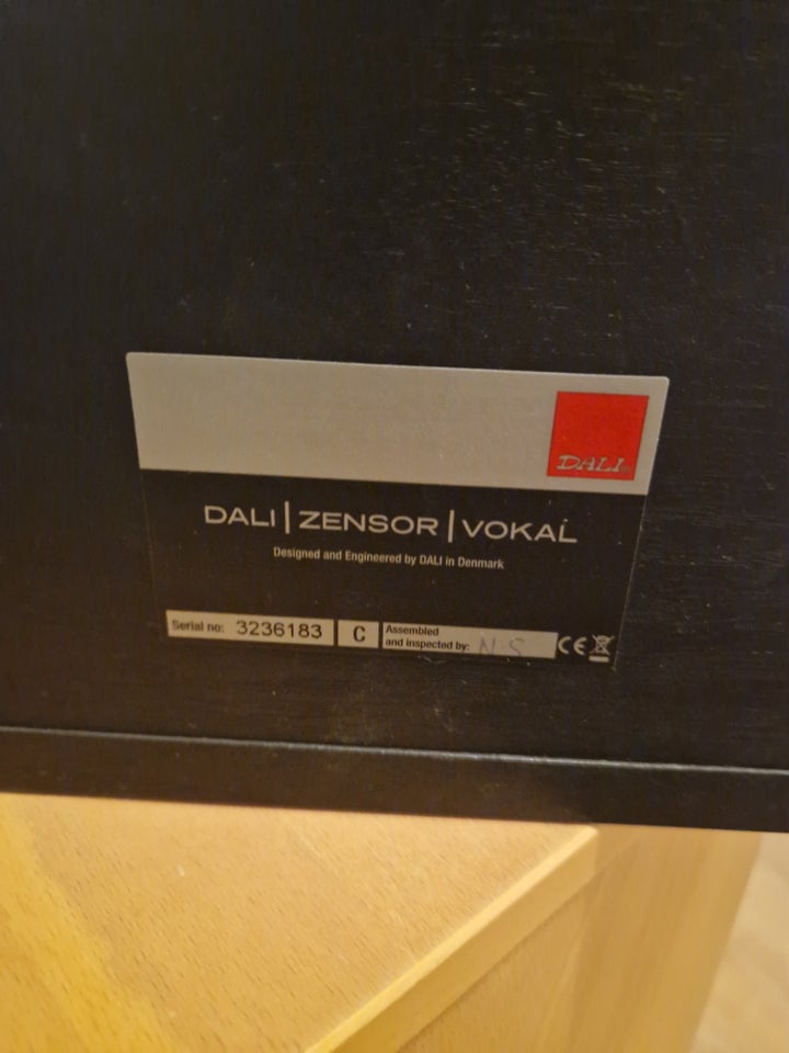 Højttaler, Dali, Zensor vokal