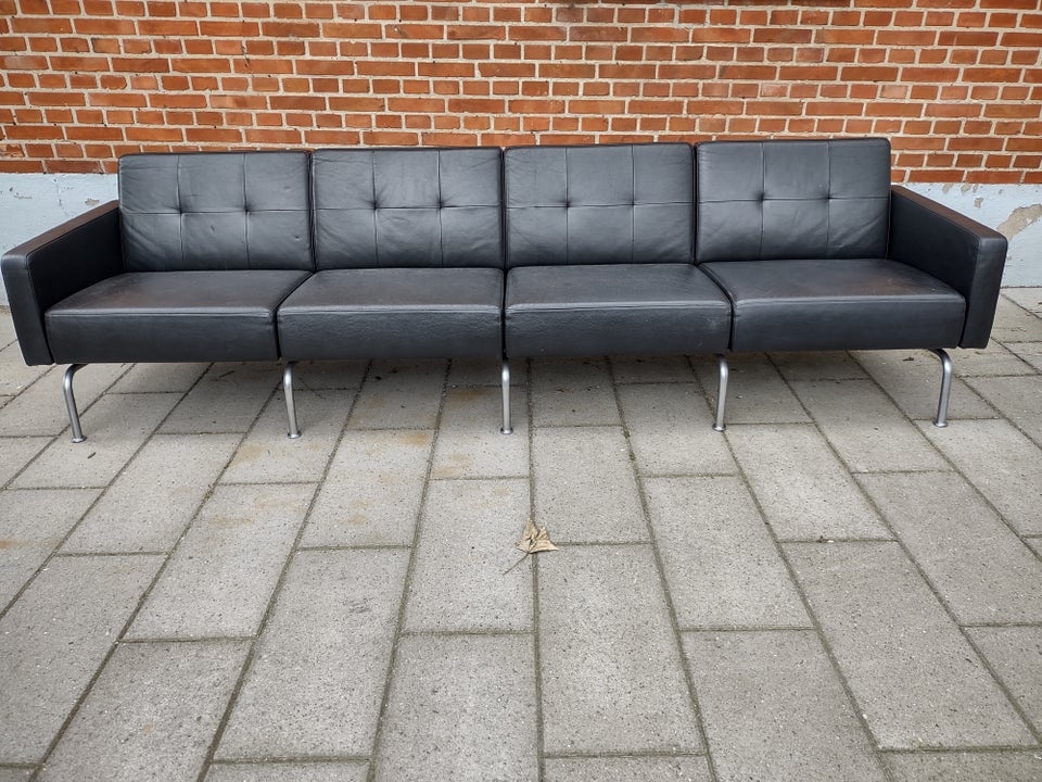 Sofa læder 4 pers