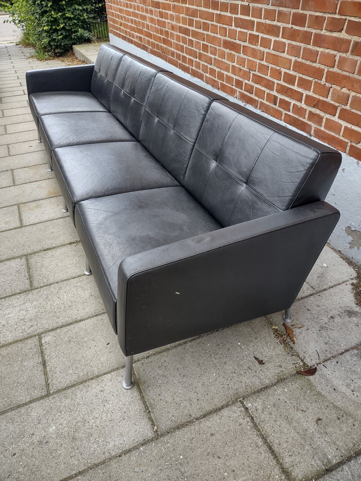 Sofa læder 4 pers