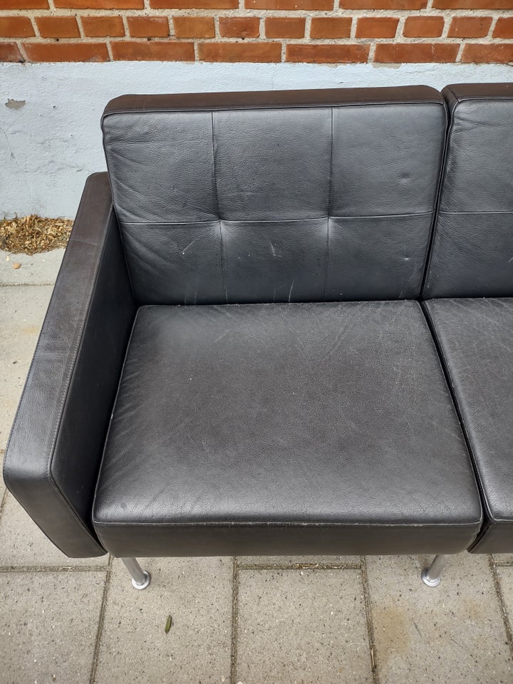 Sofa læder 4 pers