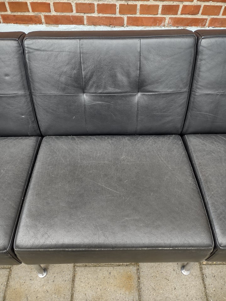 Sofa læder 4 pers