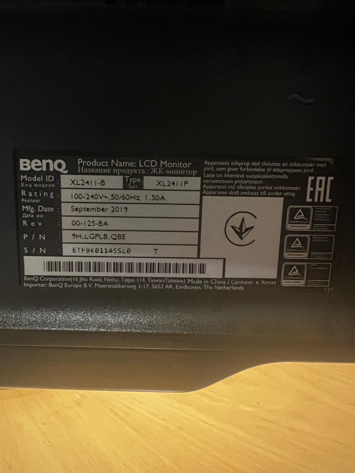 BenQ , XL2411, 24 tommer