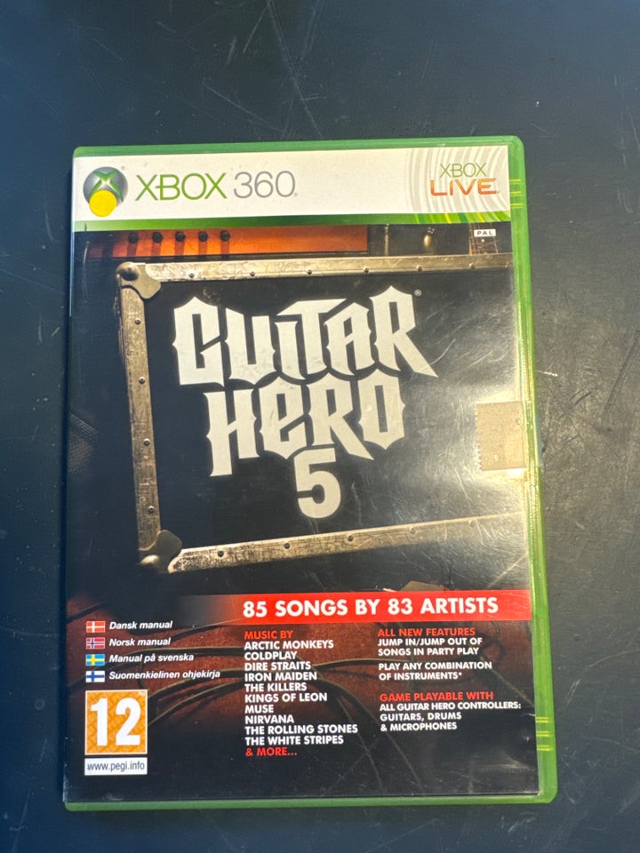 Guitar Hero 5 til XBOX 360, Xbox 360,