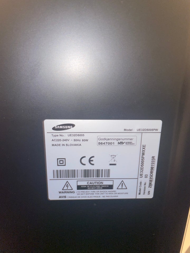 Samsung fladskærm 30 tommer