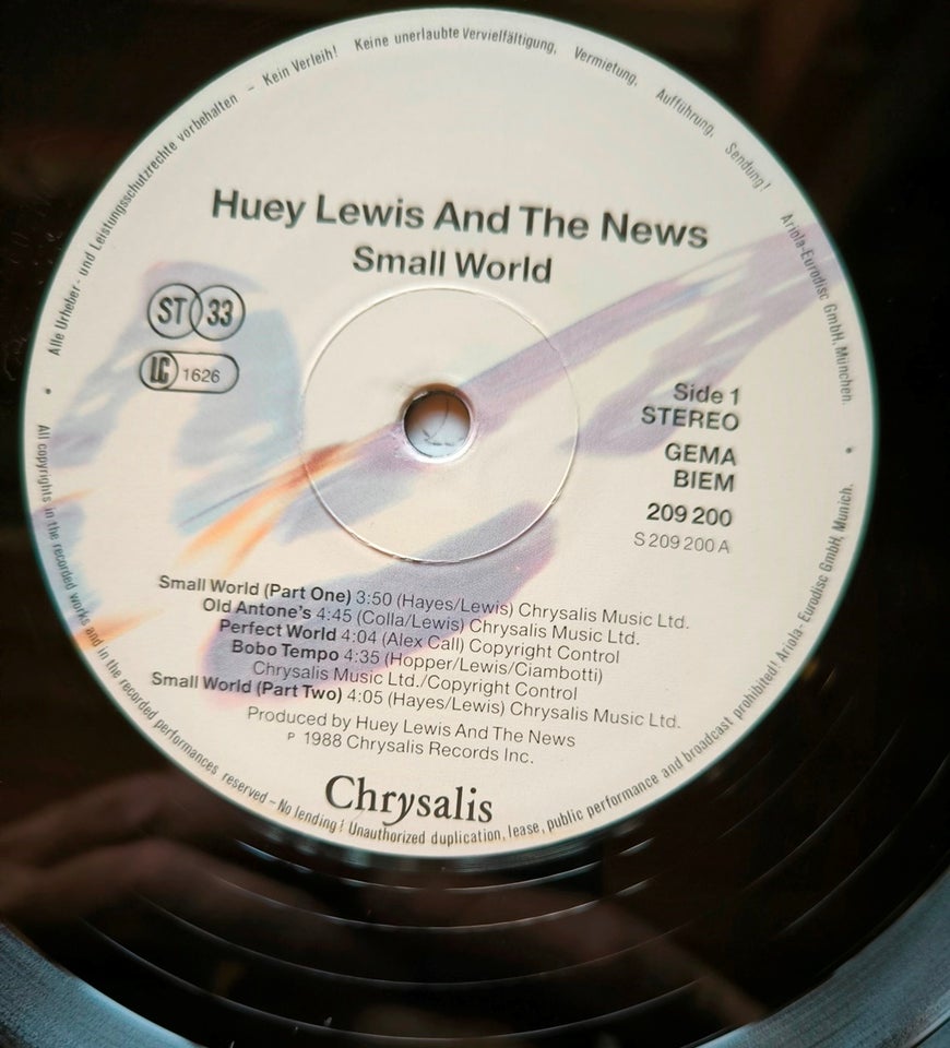 LP, Huey Lewis And The News