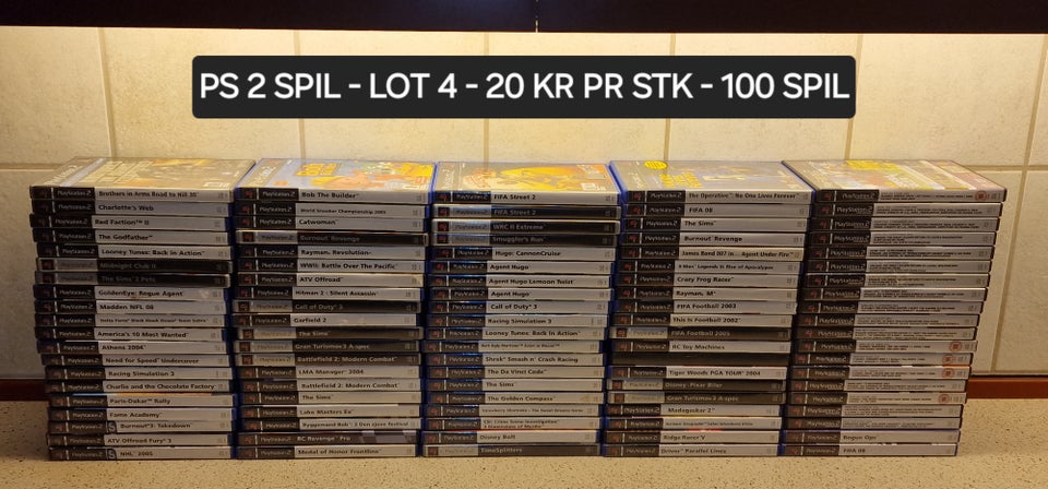 Ps2 spil Blandet LOT 4, PS2