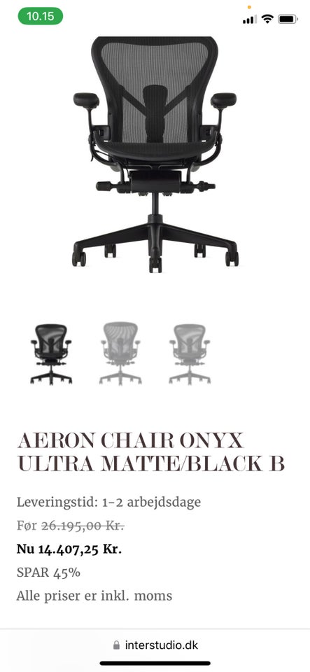 Kontorstol Herman Miller Aeron