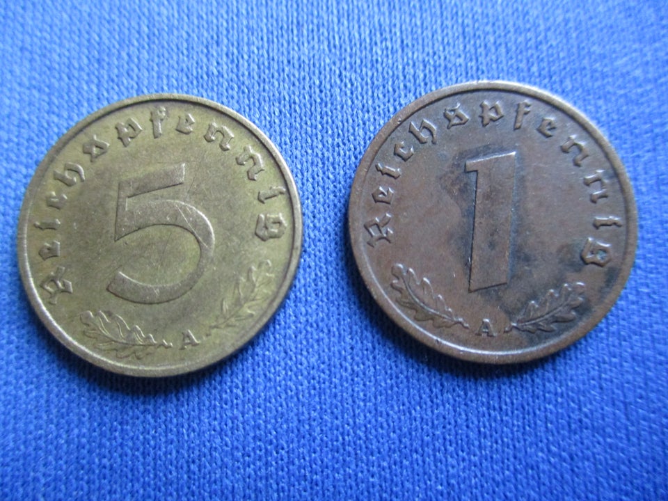 Vesteuropa, mønter, 5 pfennig