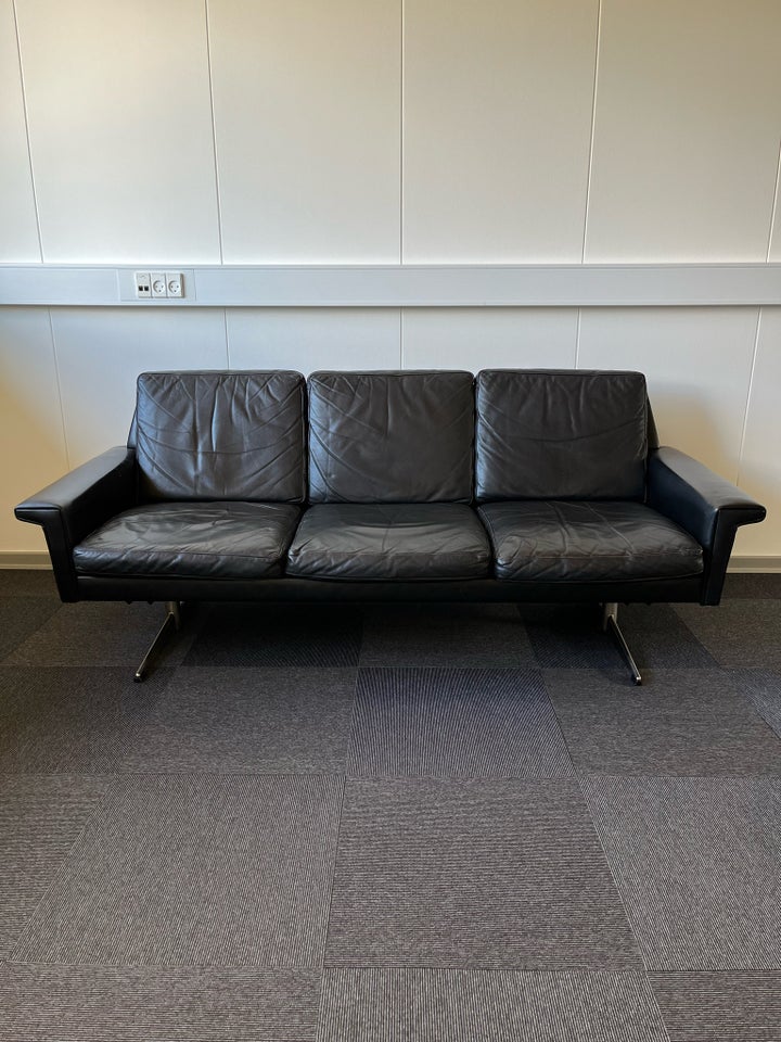 Sofa, læder, 3 pers.