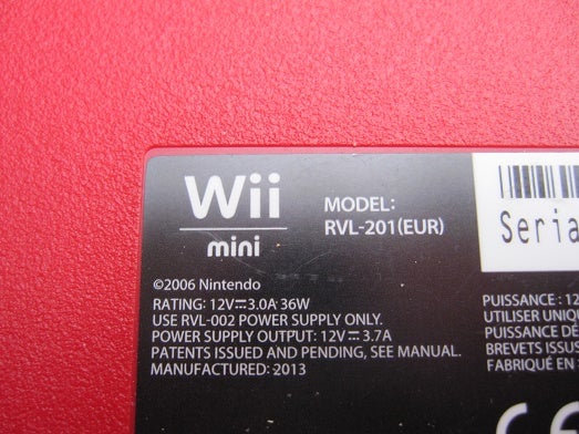 Nintendo Wii, MINI "RVL-201" med