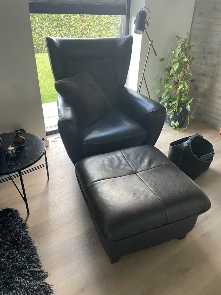 Læderlænestol, læder, Natuzzi