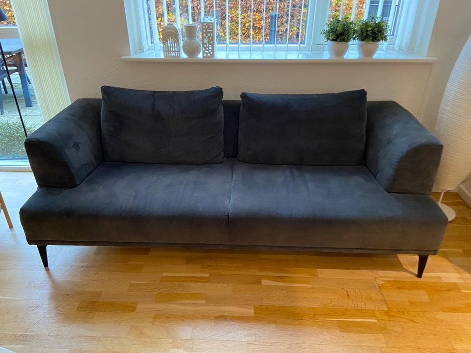 Sofa, fløjl, anden størrelse