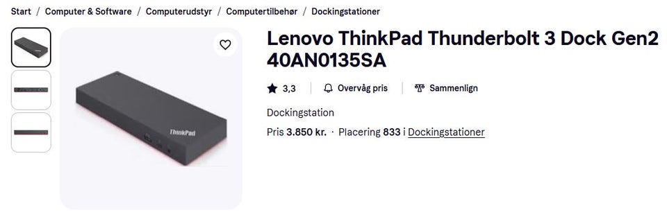 Dockingstation, Lenovo, Perfekt