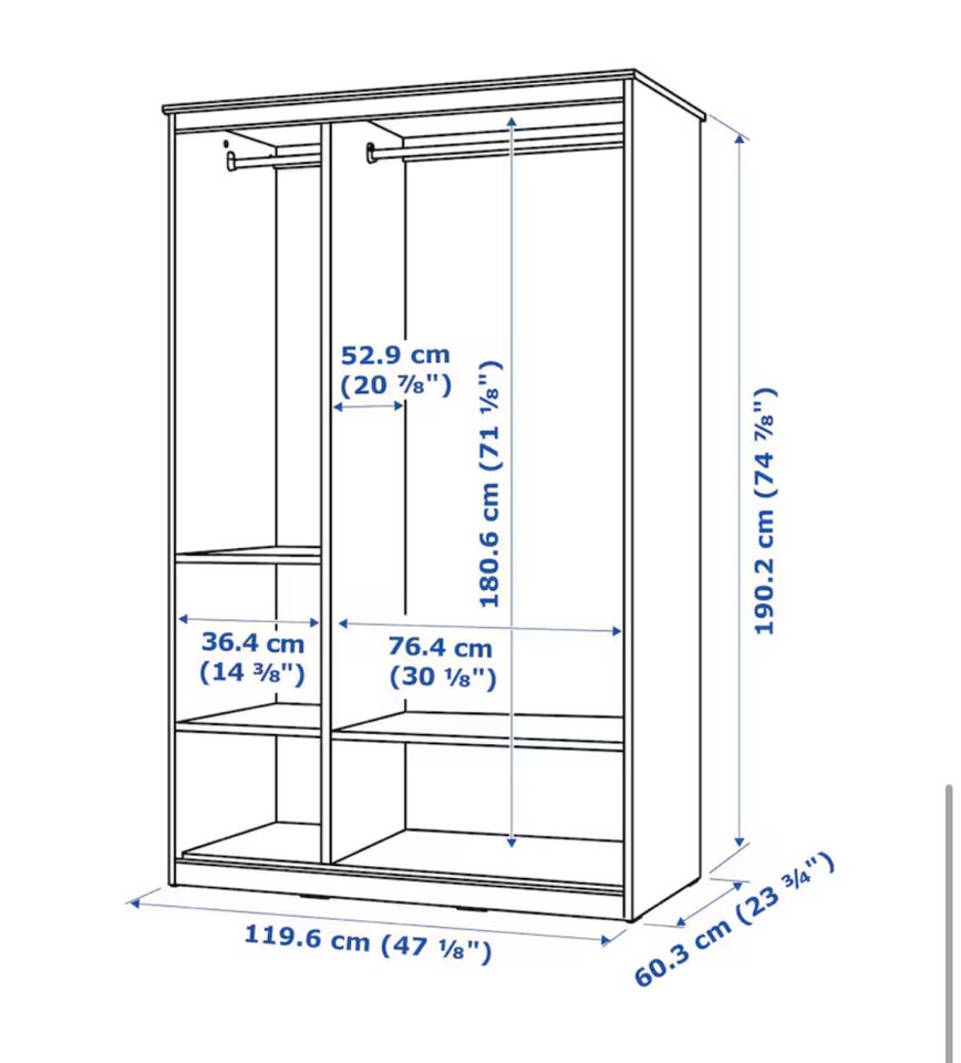 Klædeskab, Ikea