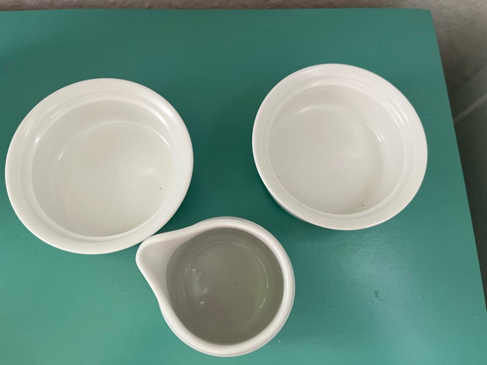 Porcelæn Flødekande skåle