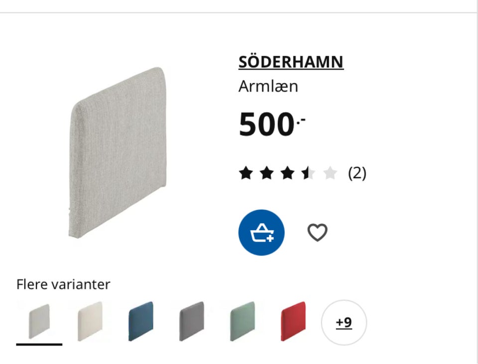 Tilbehør til sofa stof IKEA