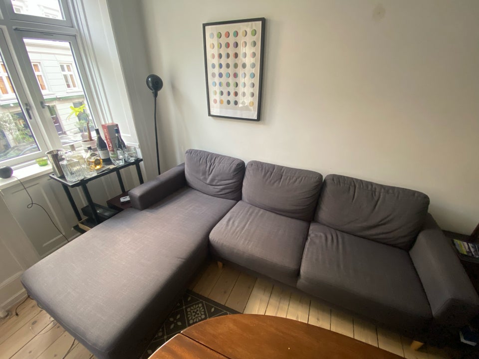 Hjørnesofa, polyester, 3 pers.