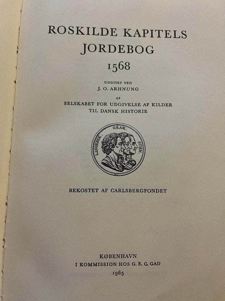 Roskilde Kapitels Jordebog 1568,