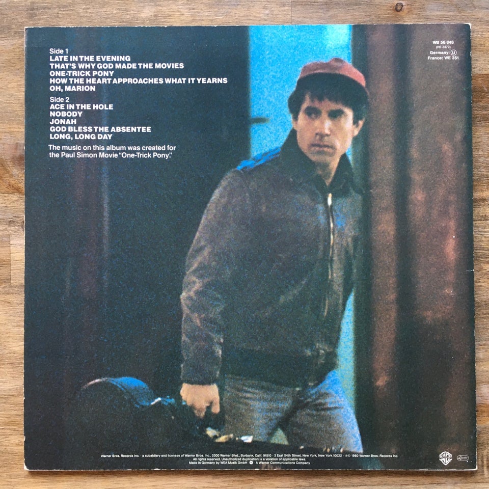 LP, Paul Simon, One-Trick Pony