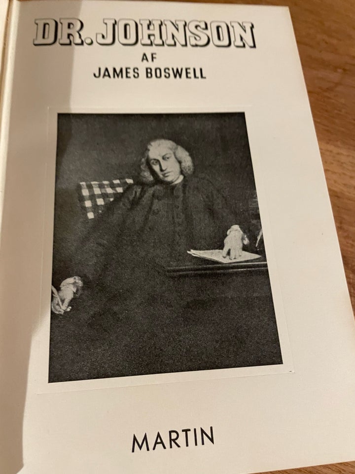 Dr. Johnson, James Boswell, emne: