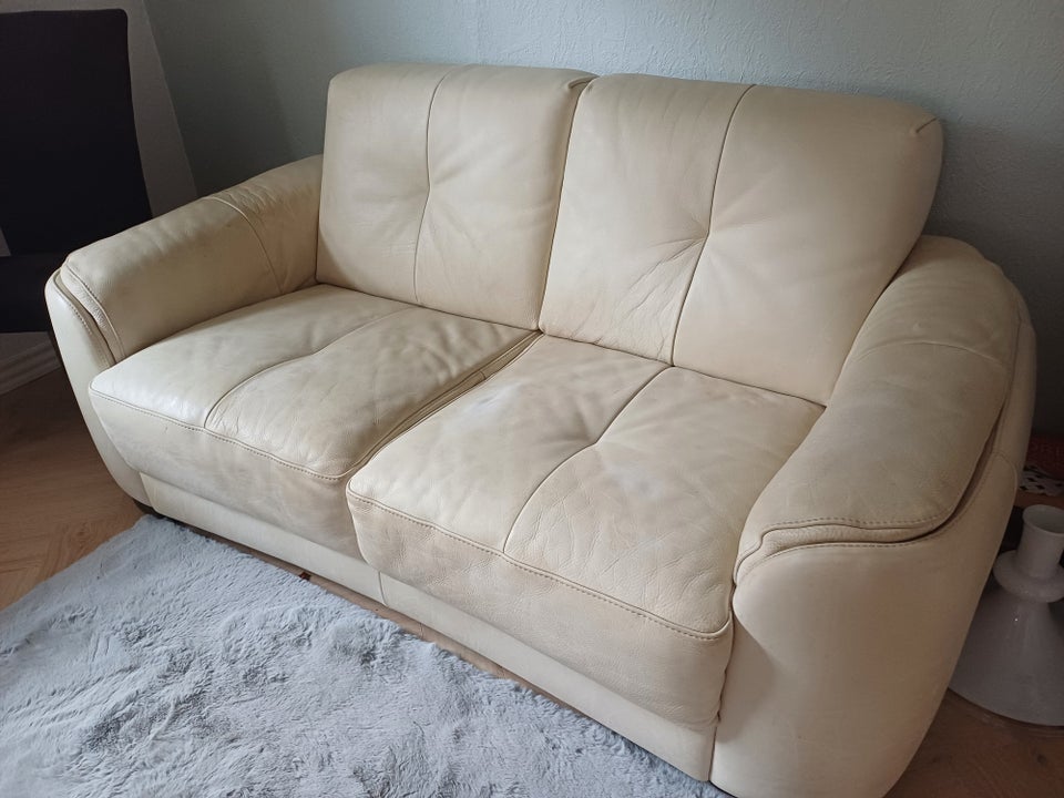 Sofa, læder, 2 pers.