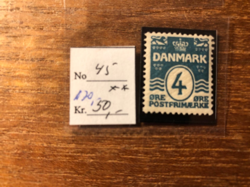 Danmark, postfrisk, 45