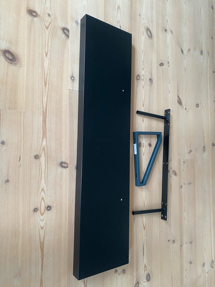 IKEA black wall shelf, 110 cm x 26 cm