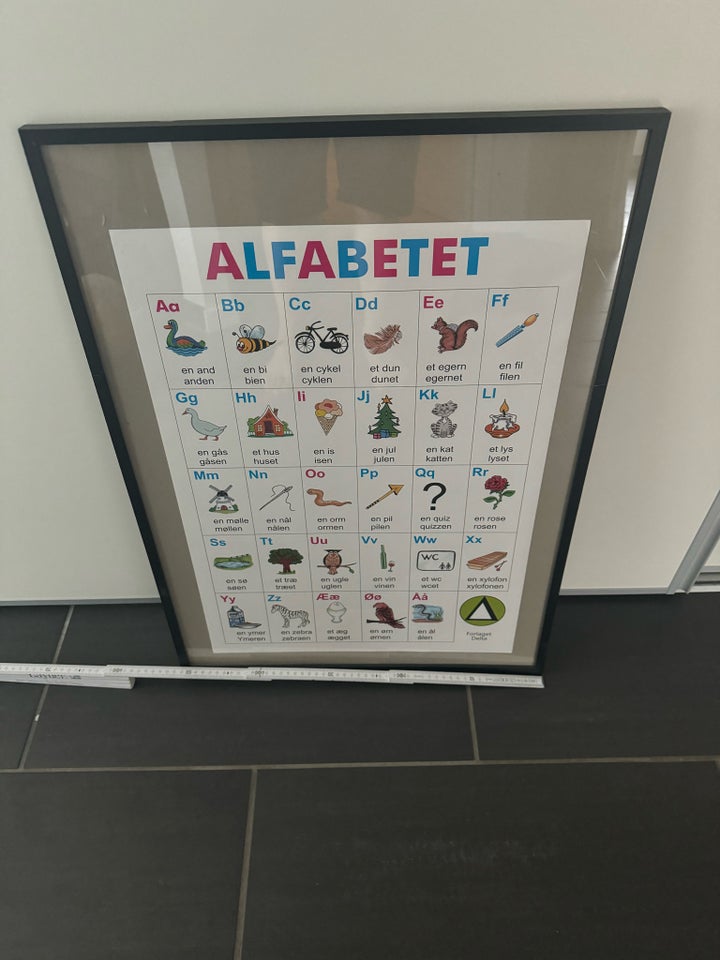 Bøger, Indrammet alfabet