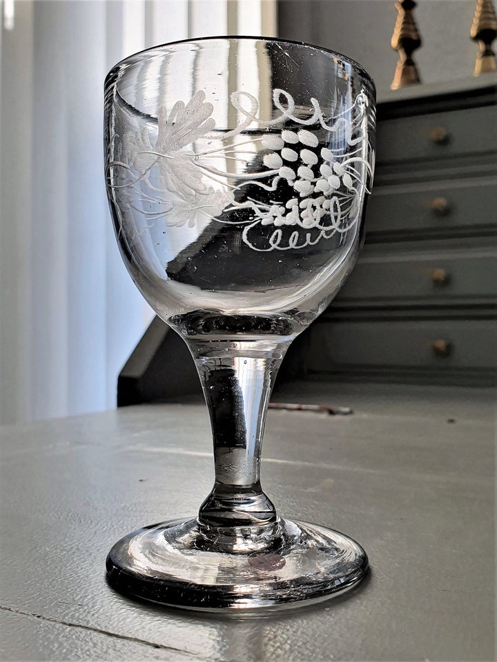 Holmegaard vinløvsglas 1853, glas