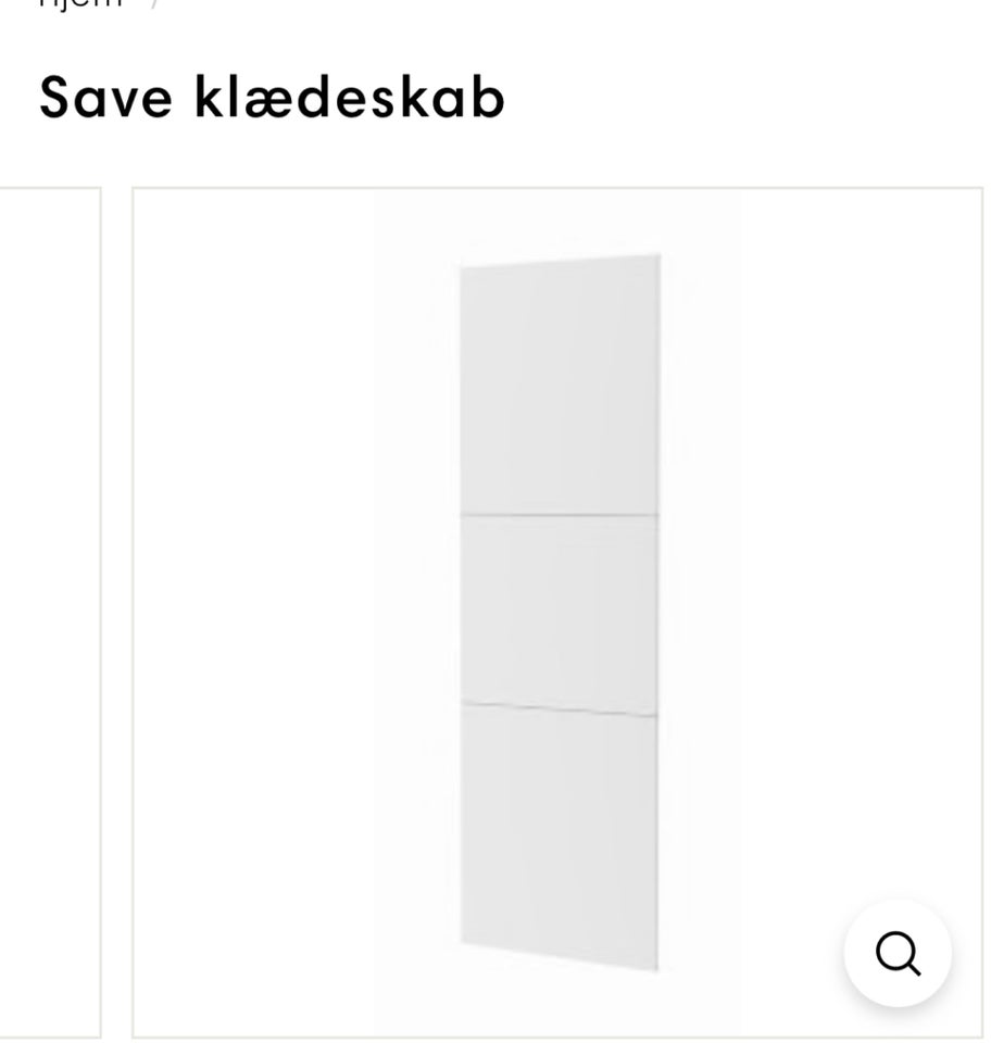 Klædeskab, Tvilum Save, b: 147 d: 68