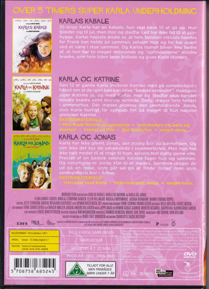 Hele Karla Samlingen (3 film),