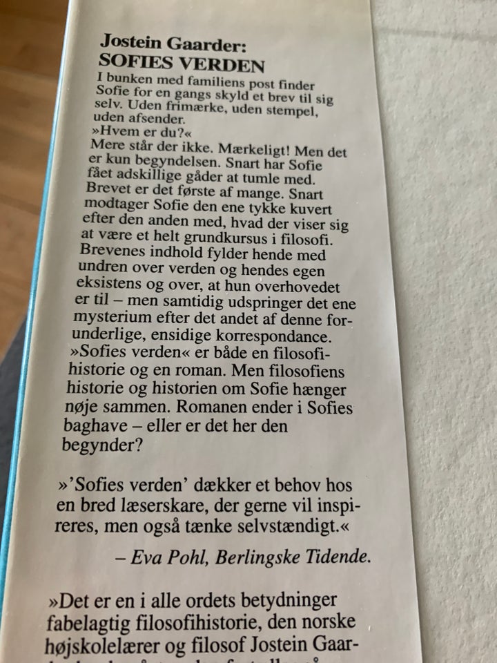 SOFIES VERDEN  APPELSINPIGEN,