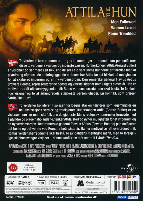 Attila the Hun, DVD, andet