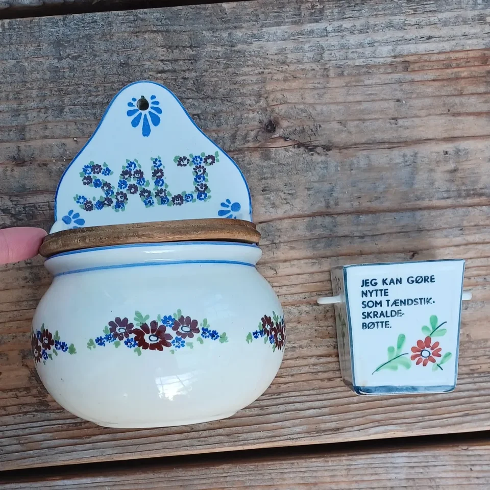 Porcelæn Saltkar Aksini