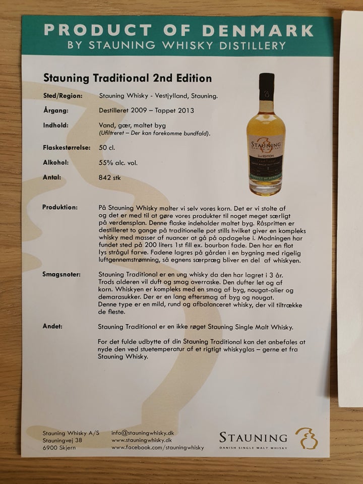 Vin, Stauning whisky traditional