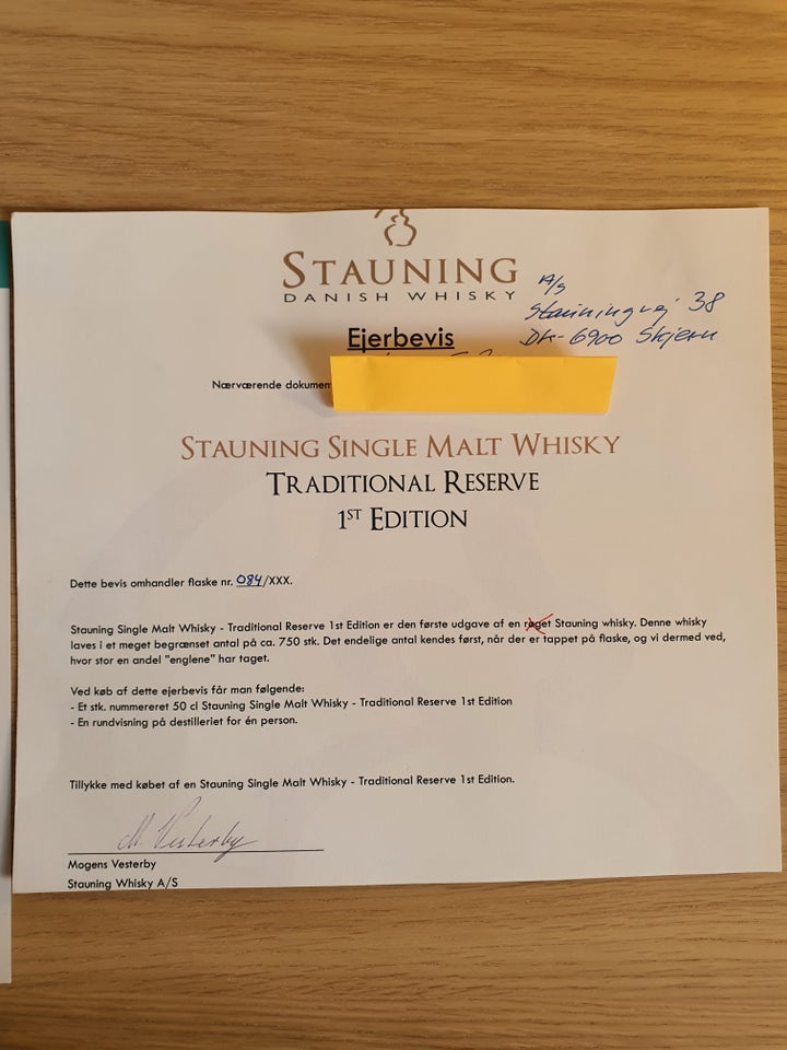 Vin, Stauning whisky traditional