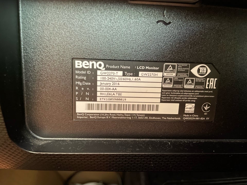 Benq, Benq GW2270-T , 22 tommer