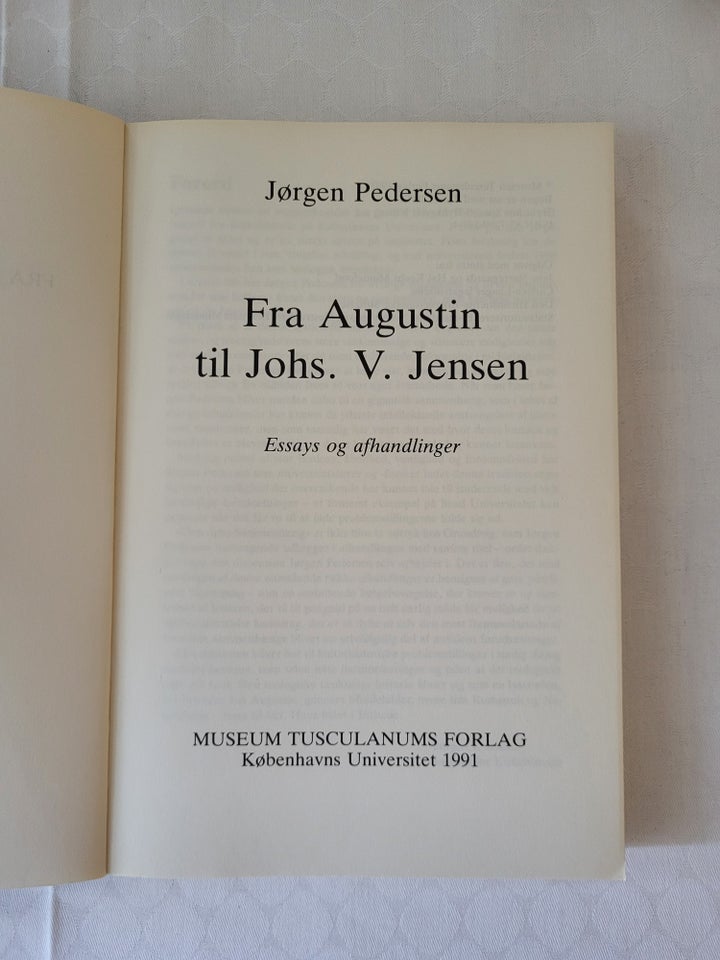 Fra Augustin til Johs. V. Jensen,