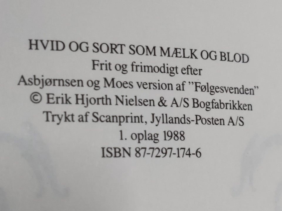 Hvid Og Sort Som Mælk Og Blod, Erik