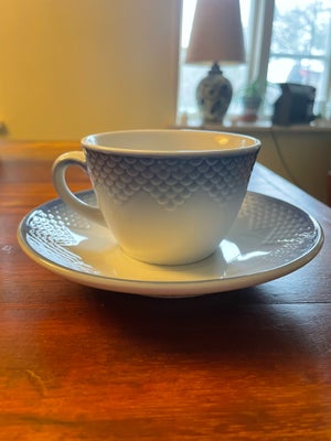 Porcelæn Kaffekop med underkop 