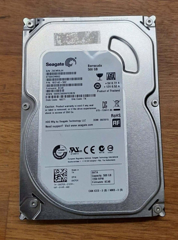 Seagate Barracuda 500 GB Perfekt