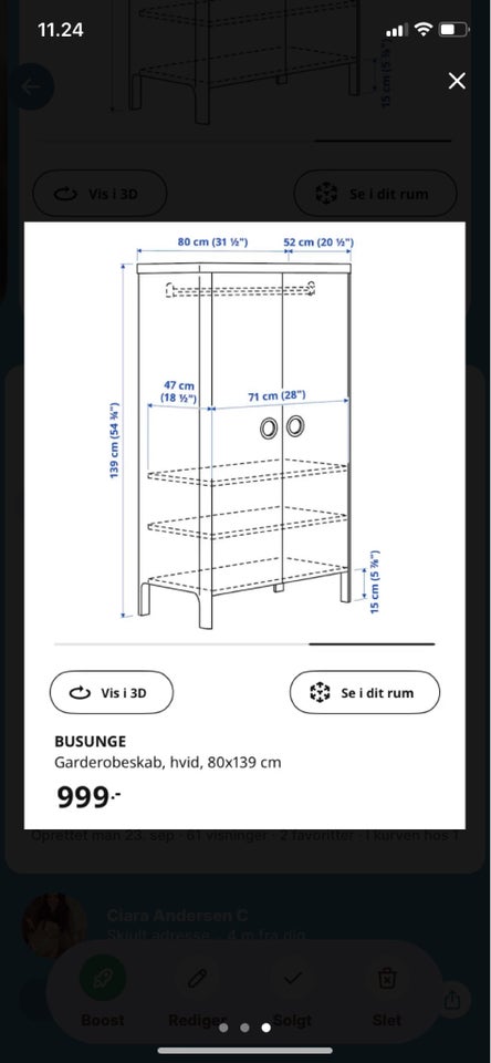 Skab, IKEA, Busunge