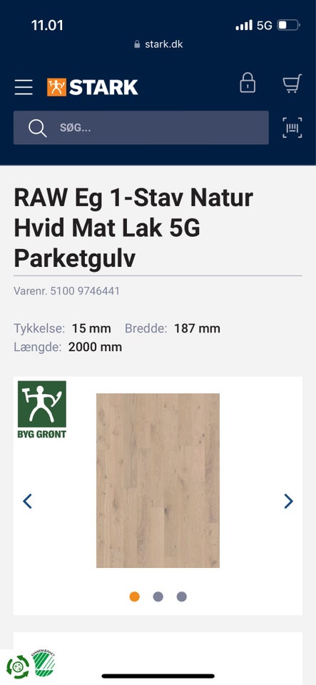 RAW Eg 1-Stav Natur Hvid Mat Lak 5G