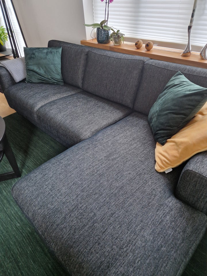 Grå Chaiselong sofa