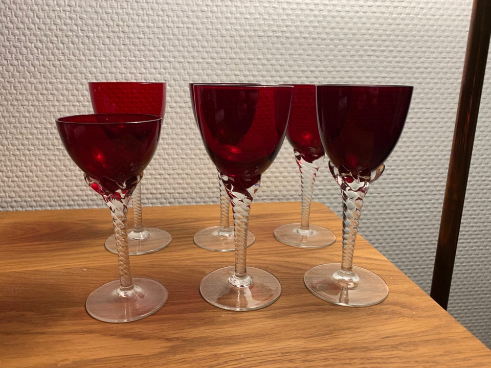 Glas Røde krystalglas