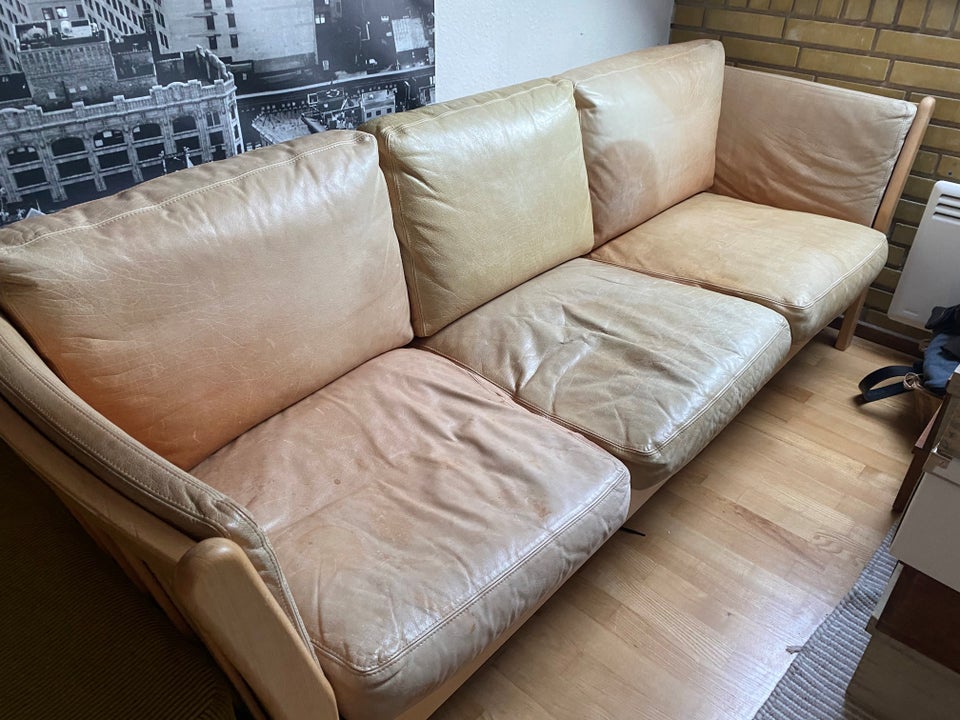 Sofa læder 3 pers