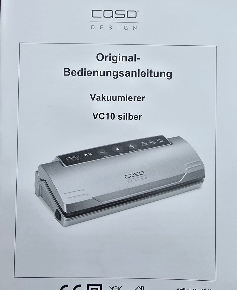 Sous-vide og vacuummaskine,