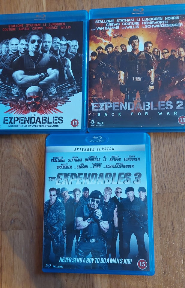 The Expendables 1-3, Blu-ray,