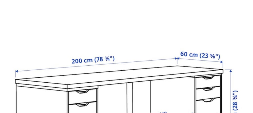 Andet, Ikea, b: 200 d: 60