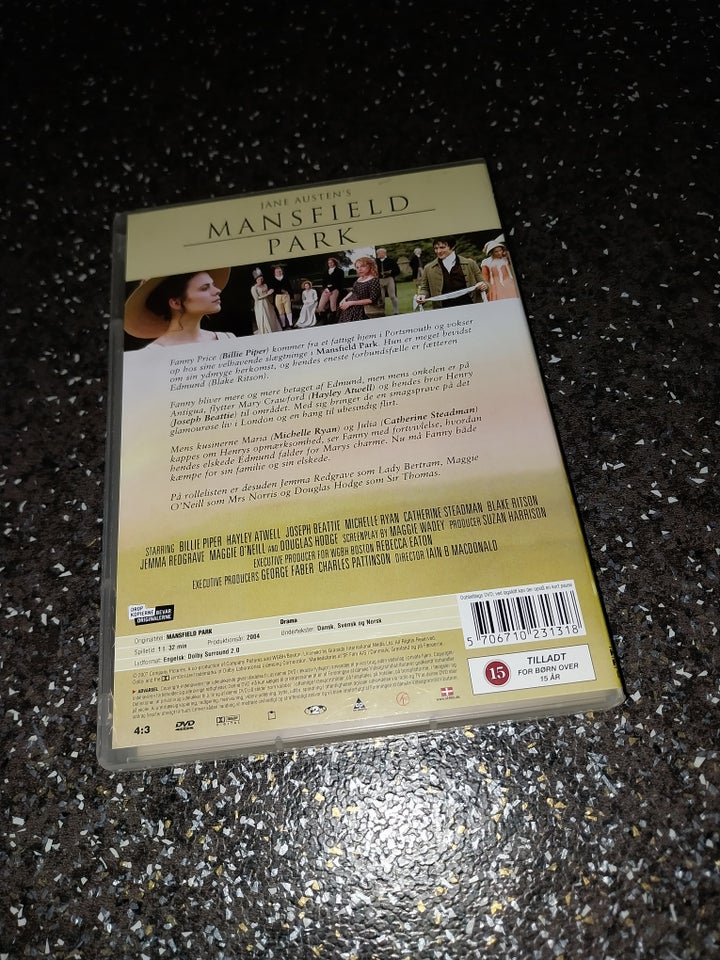 Mansfield Park, DVD, drama